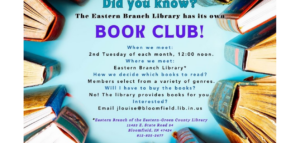 Eastern Branch Library Book Club @ Eastern Branch Greene County Public Library, 11453 East State Road 54, Bloomfield